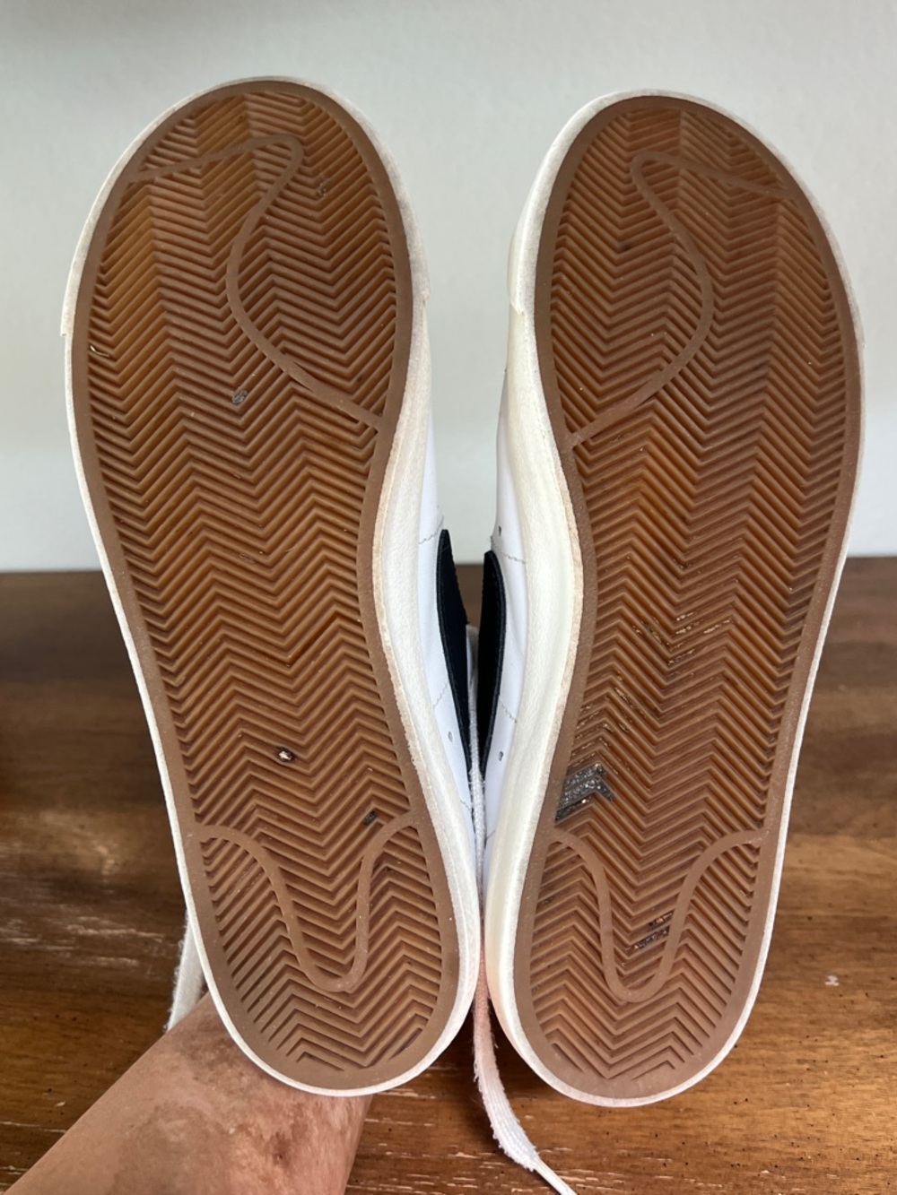 Nike White and Black High-Top Sneakers - Picture 10 of 10